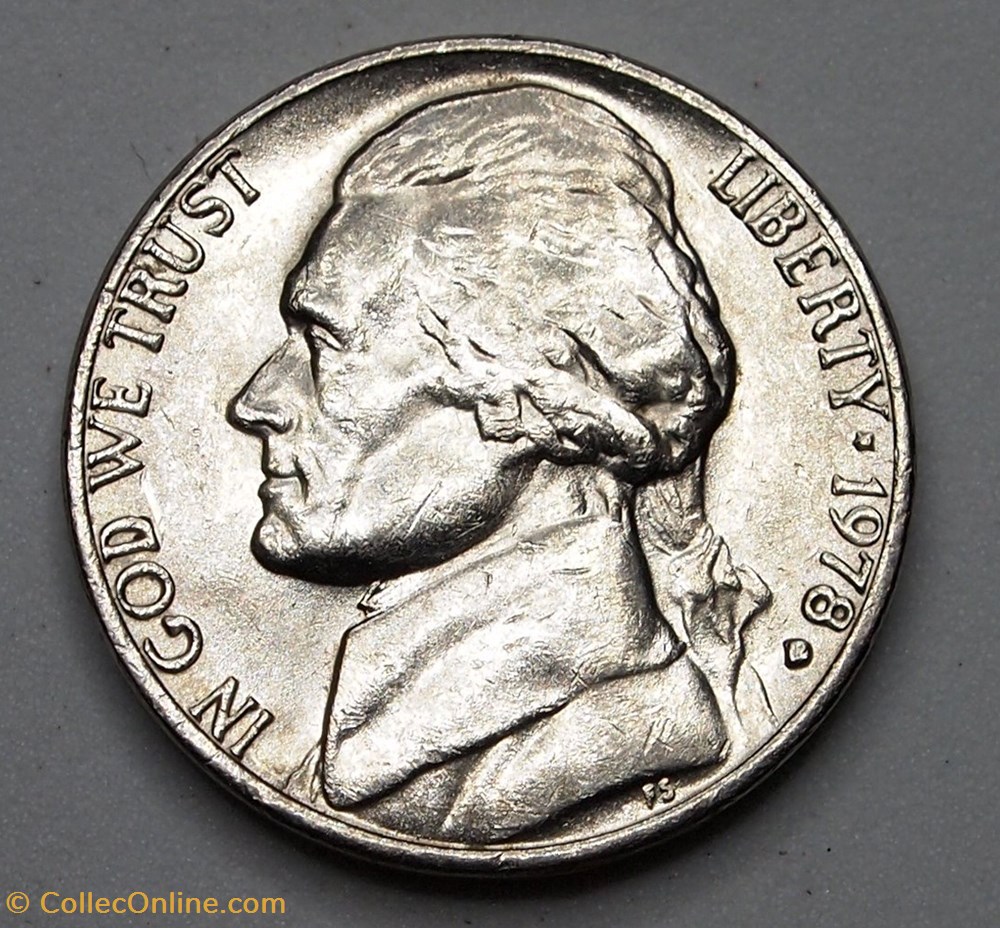 5 cents - 1978 D monnaie monde etat uni 5 cents 1978 d