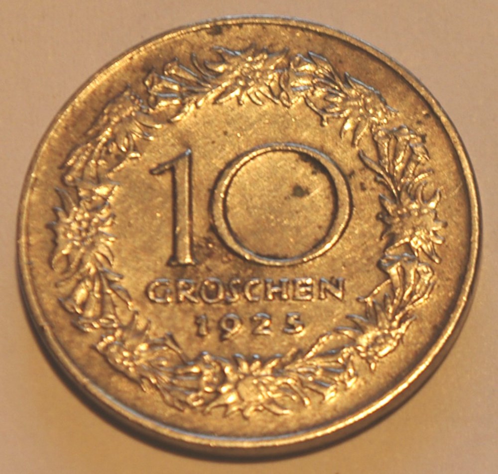 10 Groschen - 1925 monnaies monde autriche 10 groschen 1925