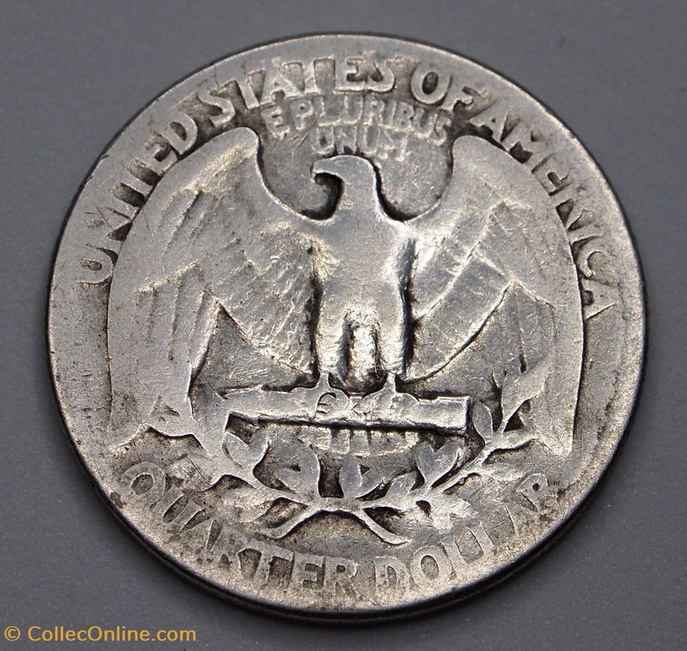 1/4 dollar ( 25 cents ) - 1944 monnaie monde etat uni 1 4 dollar 25 cents 1944