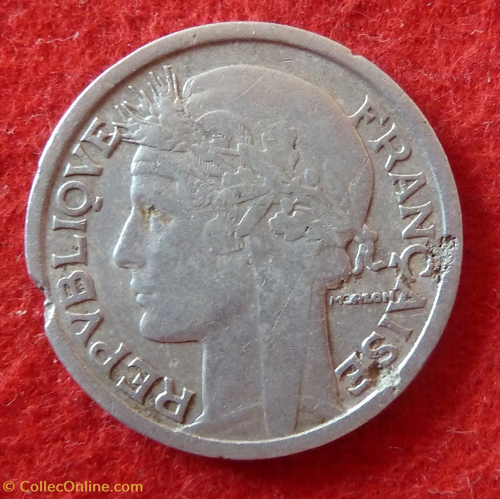 Morlon - 2 Francs - 1945 monnaies monde france morlon 2 francs 1945