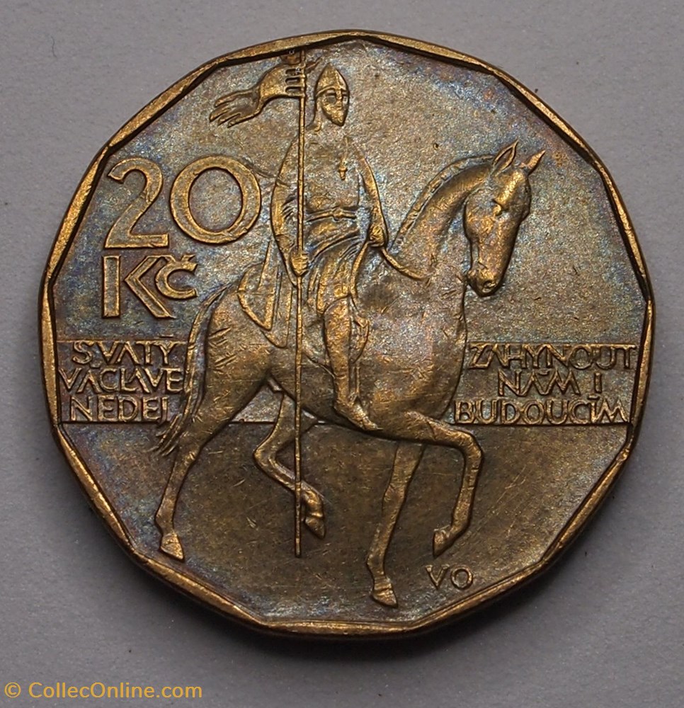 20 Korun - 1993 monnaies monde republique tcheque 20 korun 1993