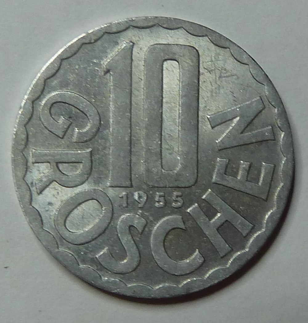 10 Groschen - 1955 monnaies monde autriche 10 groschen 1955