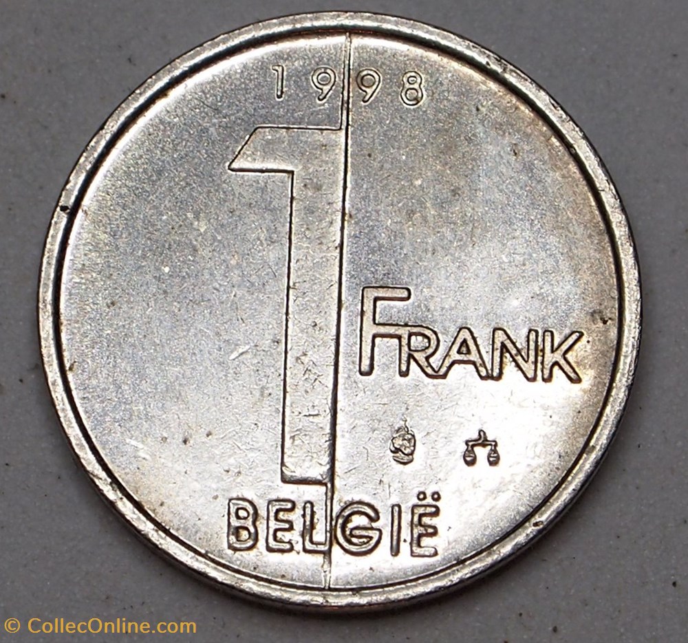 1 Franc - 1998 monnaies monde belgique 1 franc 1998