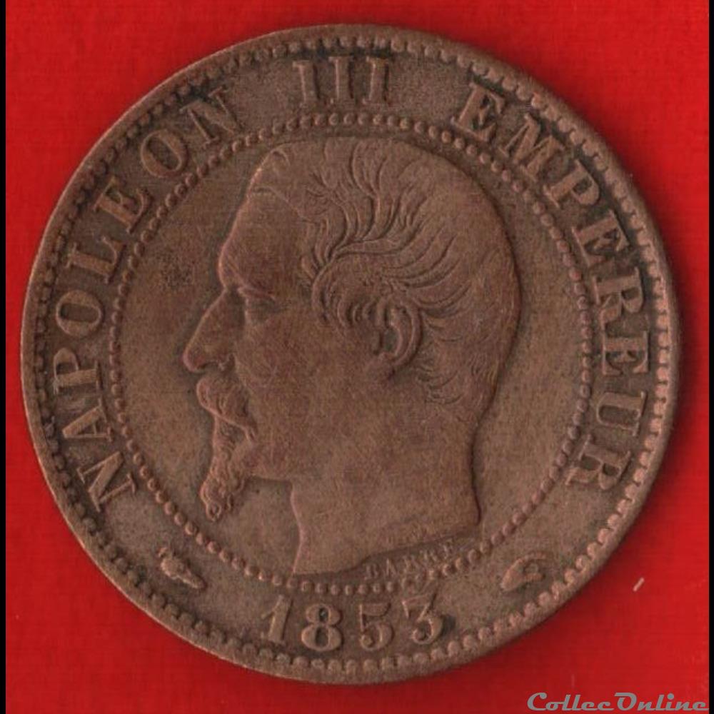Napoléon III - 5 Centimes - 1853 - Paris monnaies monde france napoleon iii 5 centimes 1853 paris