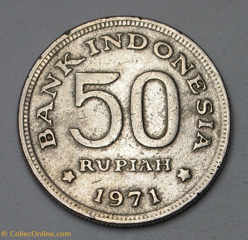 50 Rupiah - 1971 monnaies monde indonesie 50 rupiah 1971