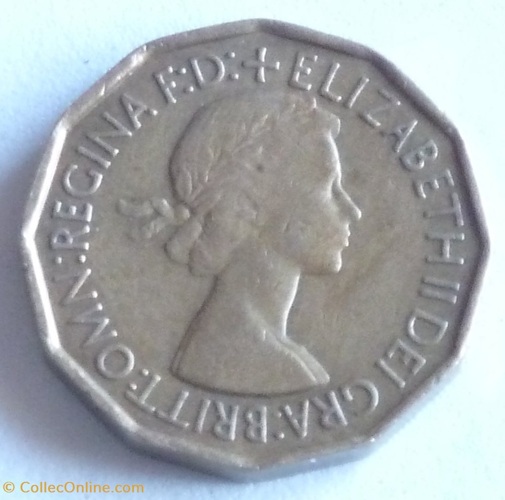 3 Pence - 1953 monnaies monde royaume uni 3 pence 1953