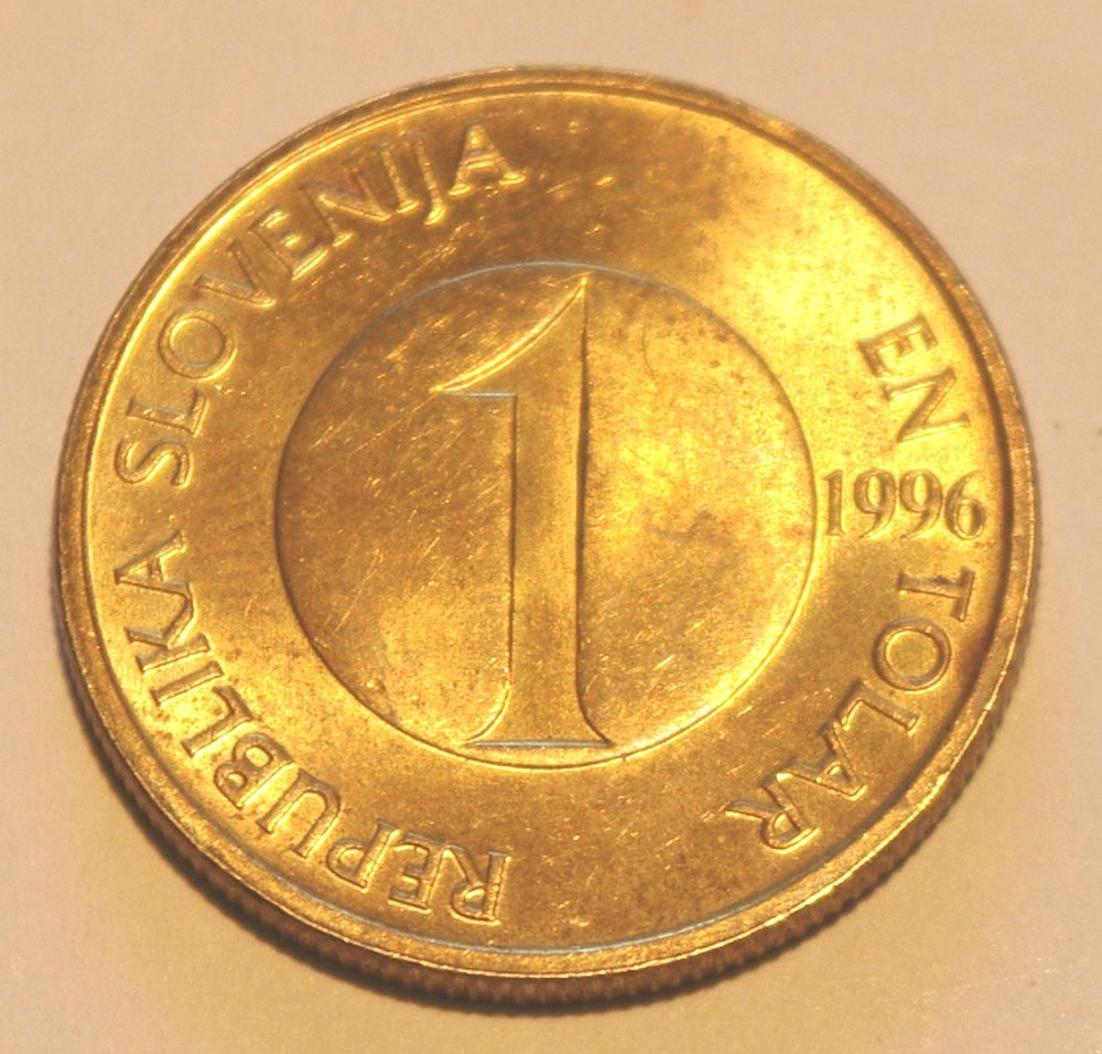 1 Tolar - 1996 monnaies monde slovenie 1 tolar 1996