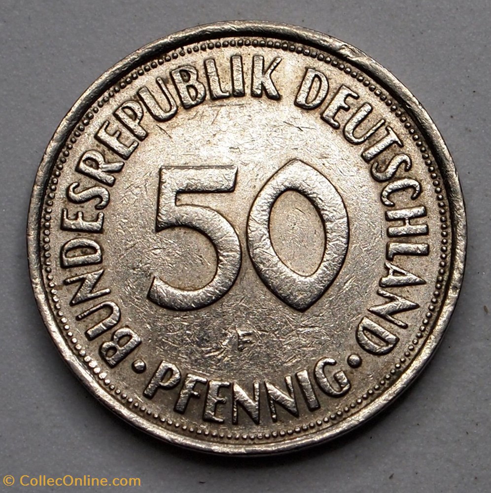 50 Pfennig - 1972 D monnaies monde allemagne 50 pfennig 1972 d