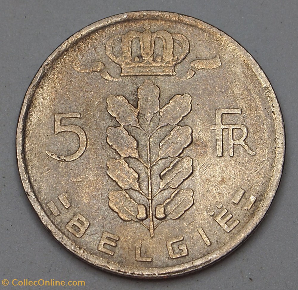 5 Francs - 1963 monnaies monde belgique 5 francs 1963