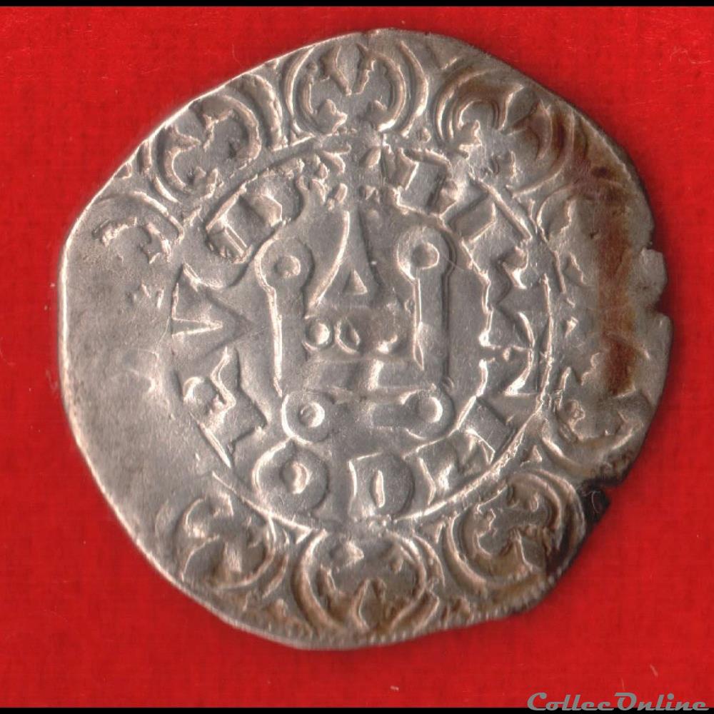 Maille blanche - 1324 - monnaies europe medievale france royales maille blanche 1324