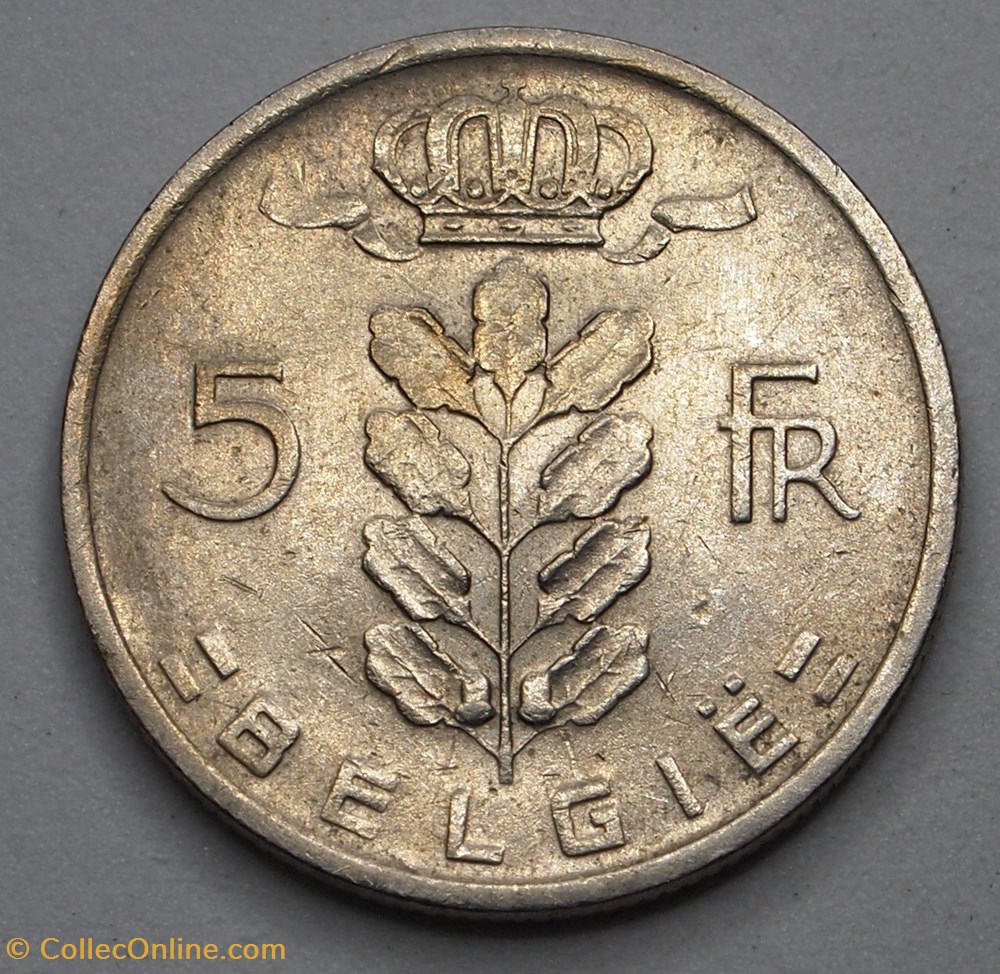 5 Francs - 1958 monnaies monde belgique 5 francs 1958