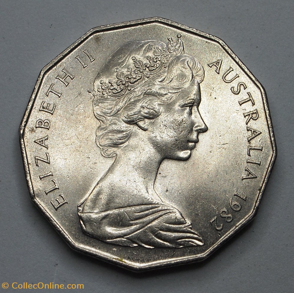 50 Cents - 1982 monnaies monde australie 50 cents 1982