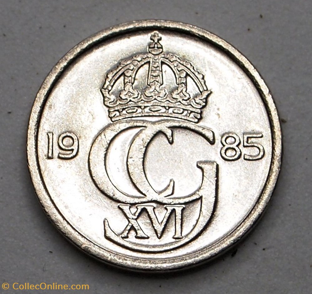 10 ore - 1985 U monnaie monde suede 10 ore 1985 u