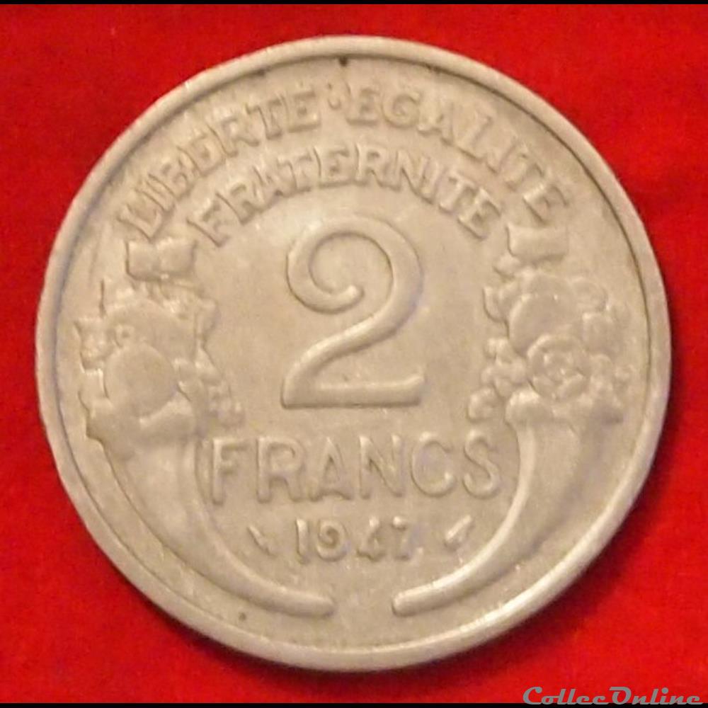 Morlon - 2 Francs - 1947 monnaies monde france morlon 2 francs 1947