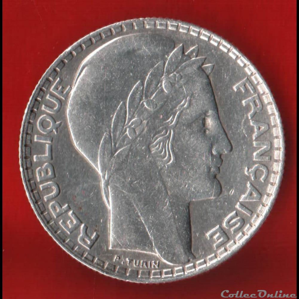 monnaies monde france turin 10 francs 1929