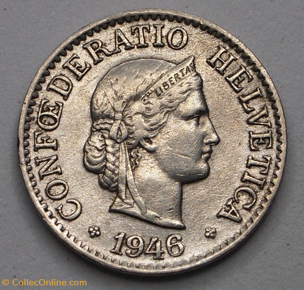 10 Centimes - 1946 B monnaie monde suisse 10 centimes 1946 b