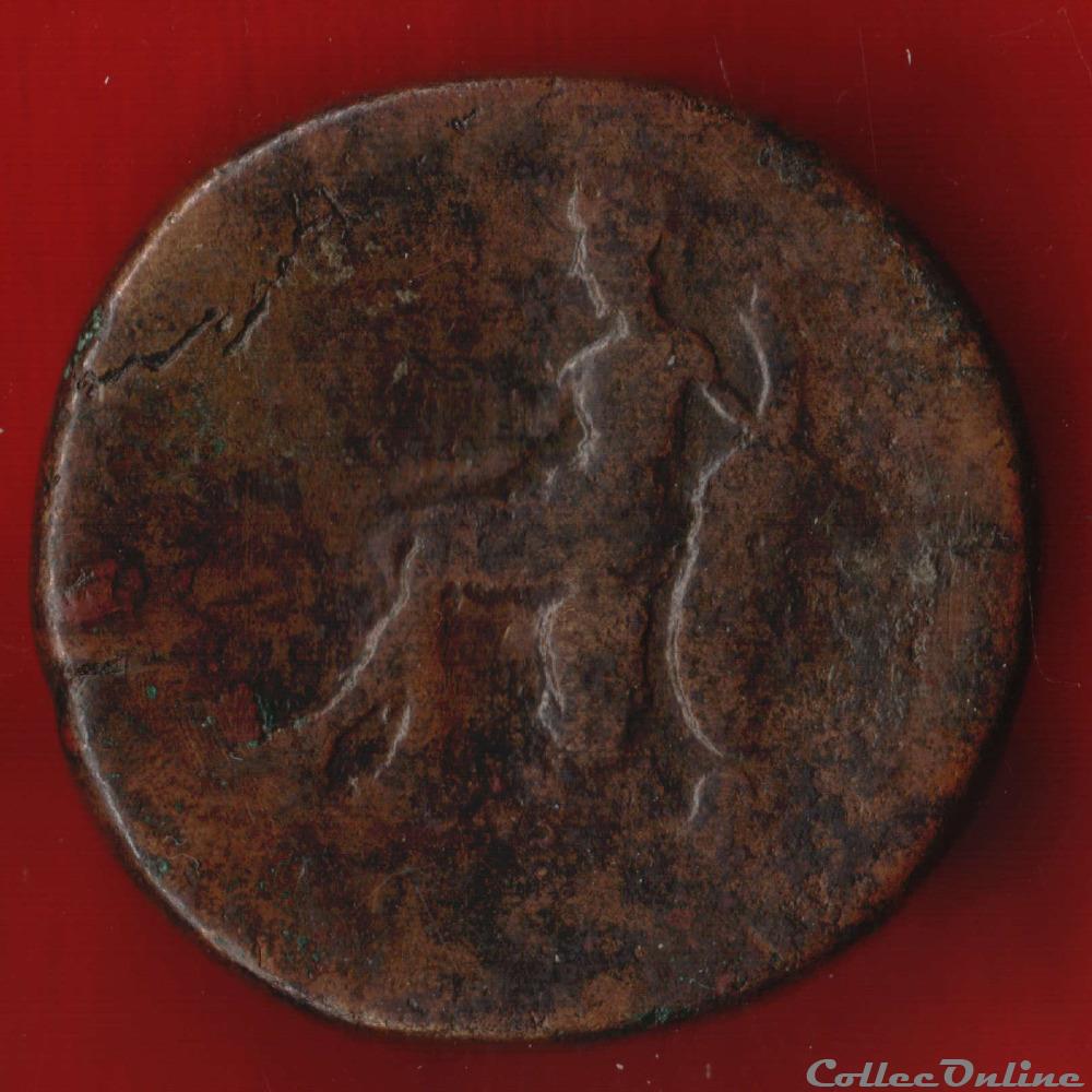 Hadrien - Sesterce - à la grosse tête monnaies antiques romaines imperiales republicaines hadrien sesterce a la grosse tete