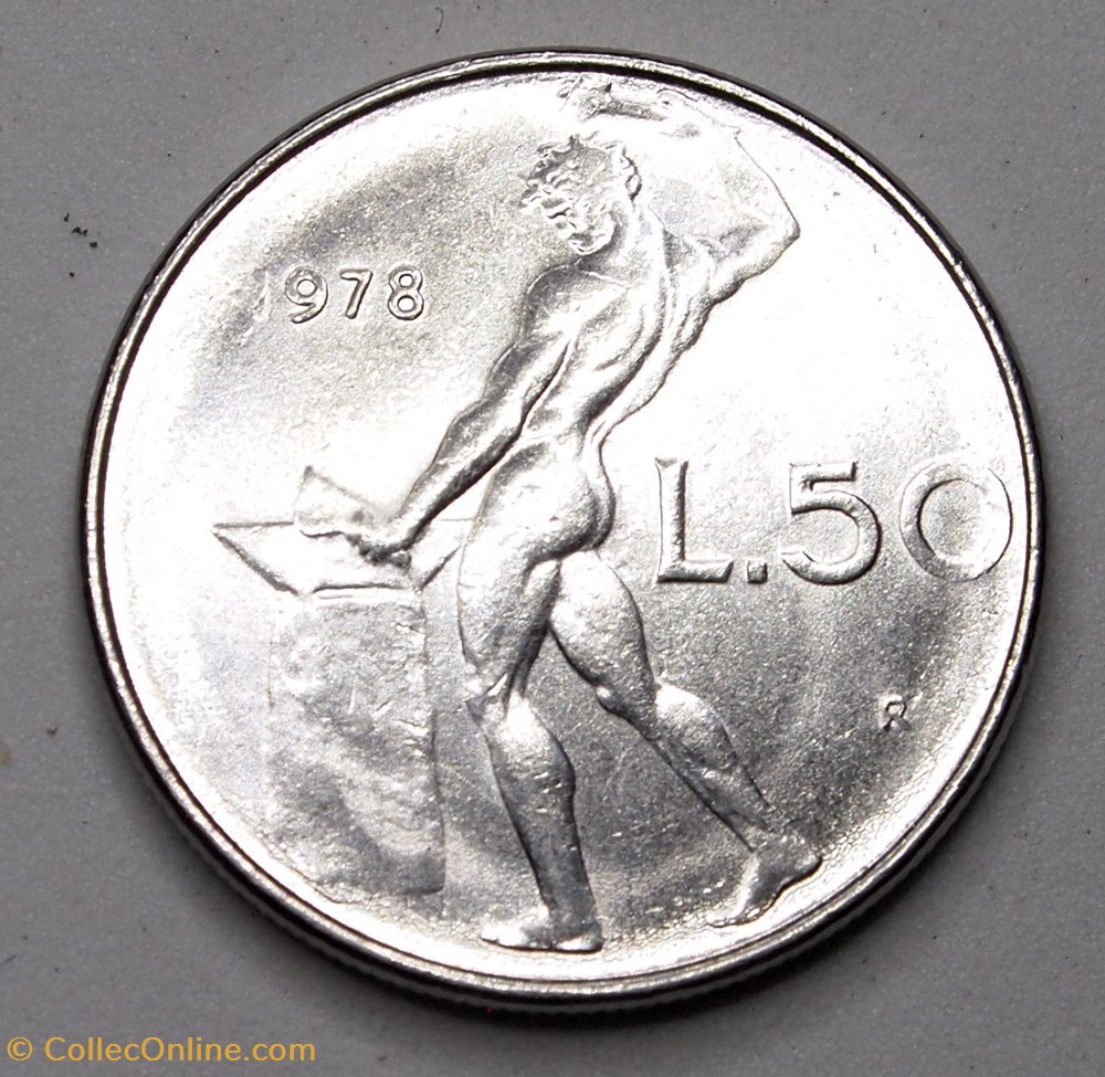 50 Lires - 1978 R monnaies monde italie 50 lires 1978 r