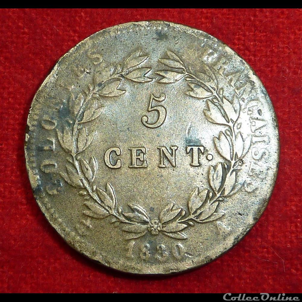 5 Centimes - 1830 - Paris monnaies monde france 5 centimes 1830 paris