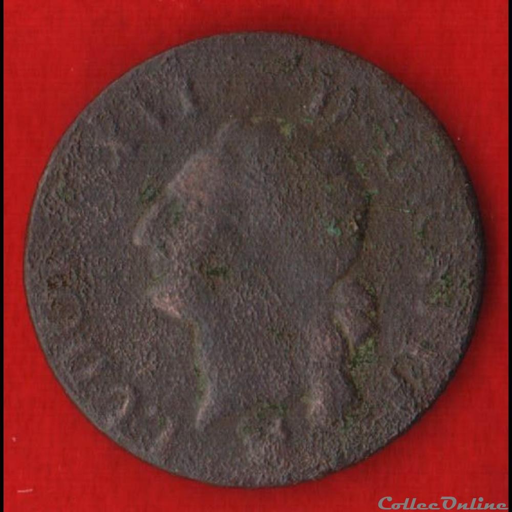 1 Liard - 1791 - Rouen monnaies europe medievale france royales 1 liard 1791 rouen