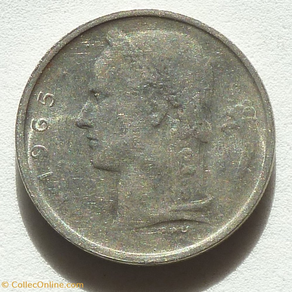 1 Franc - 1965 monnaies monde belgique 1 franc 1965