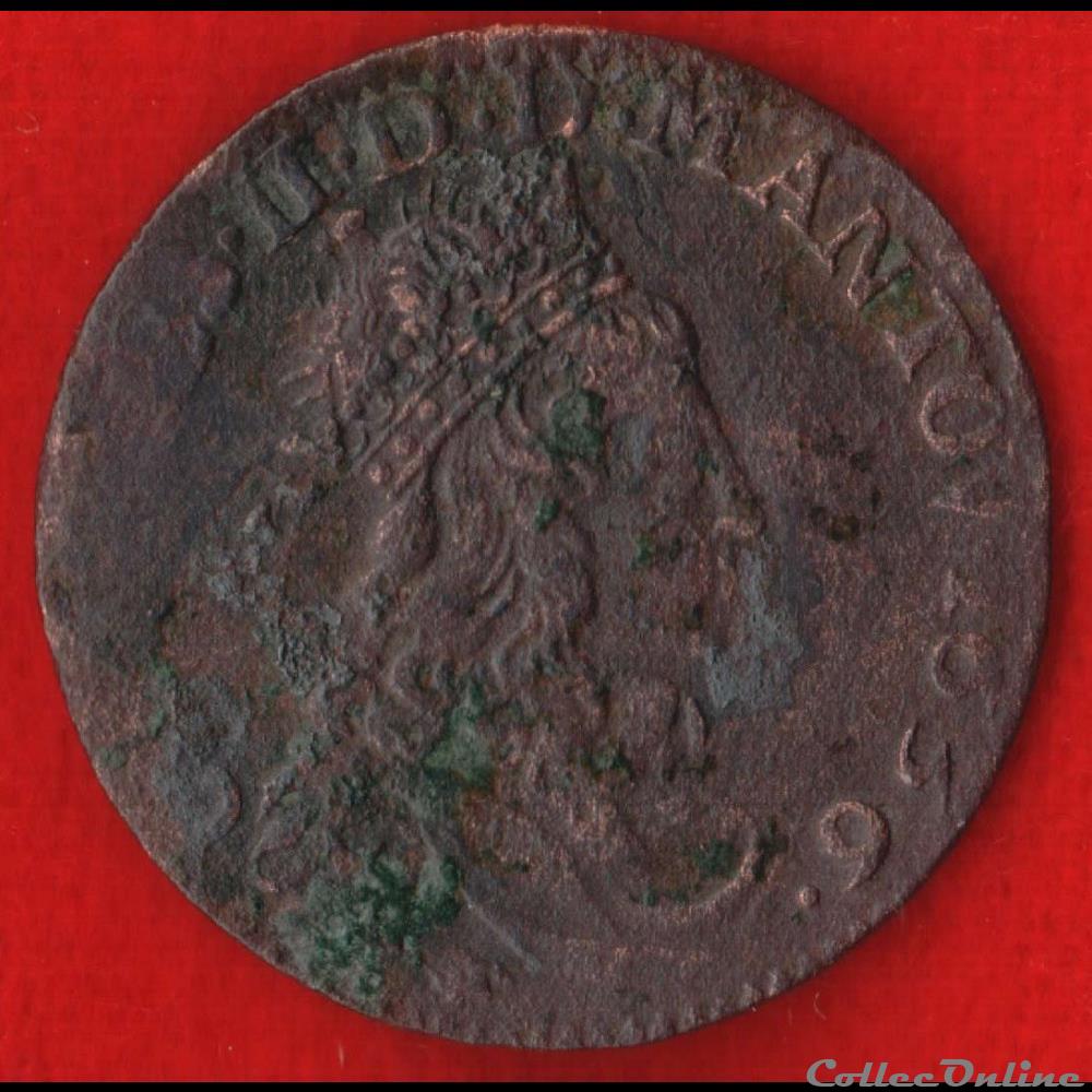 monnaies europe medievale france feodales principaute arches charleville 1656 liard