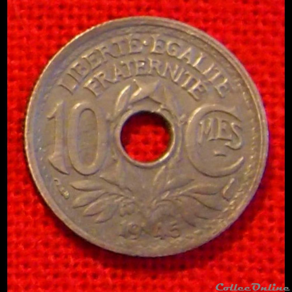 Lindauer - 10 Centimes - 1945 monnaies monde france lindauer 10 centimes 1945