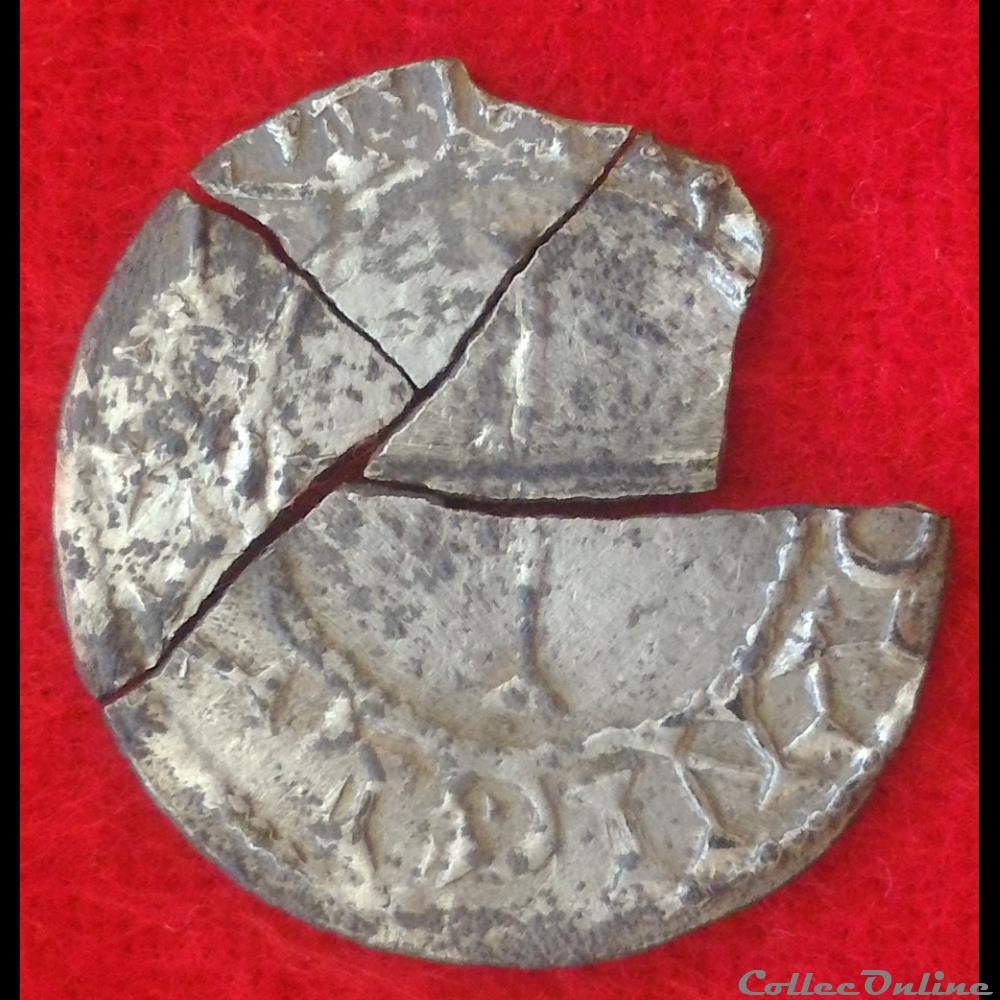 Denier de Charles II le Chauve - Laon monnaies europe medievale france carolingiennes denier de charles ii le chauve laon
