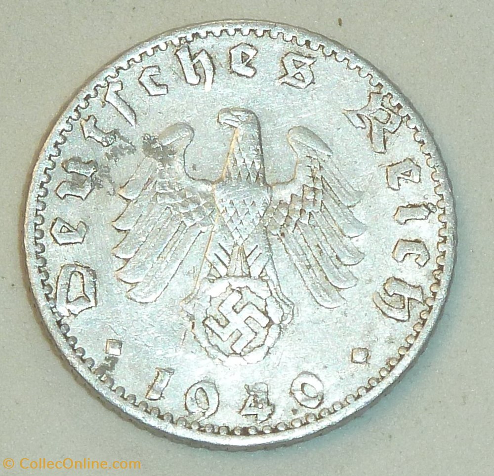 50 Pfennig - 1940 A monnaies monde allemagne 50 pfennig 1940 a