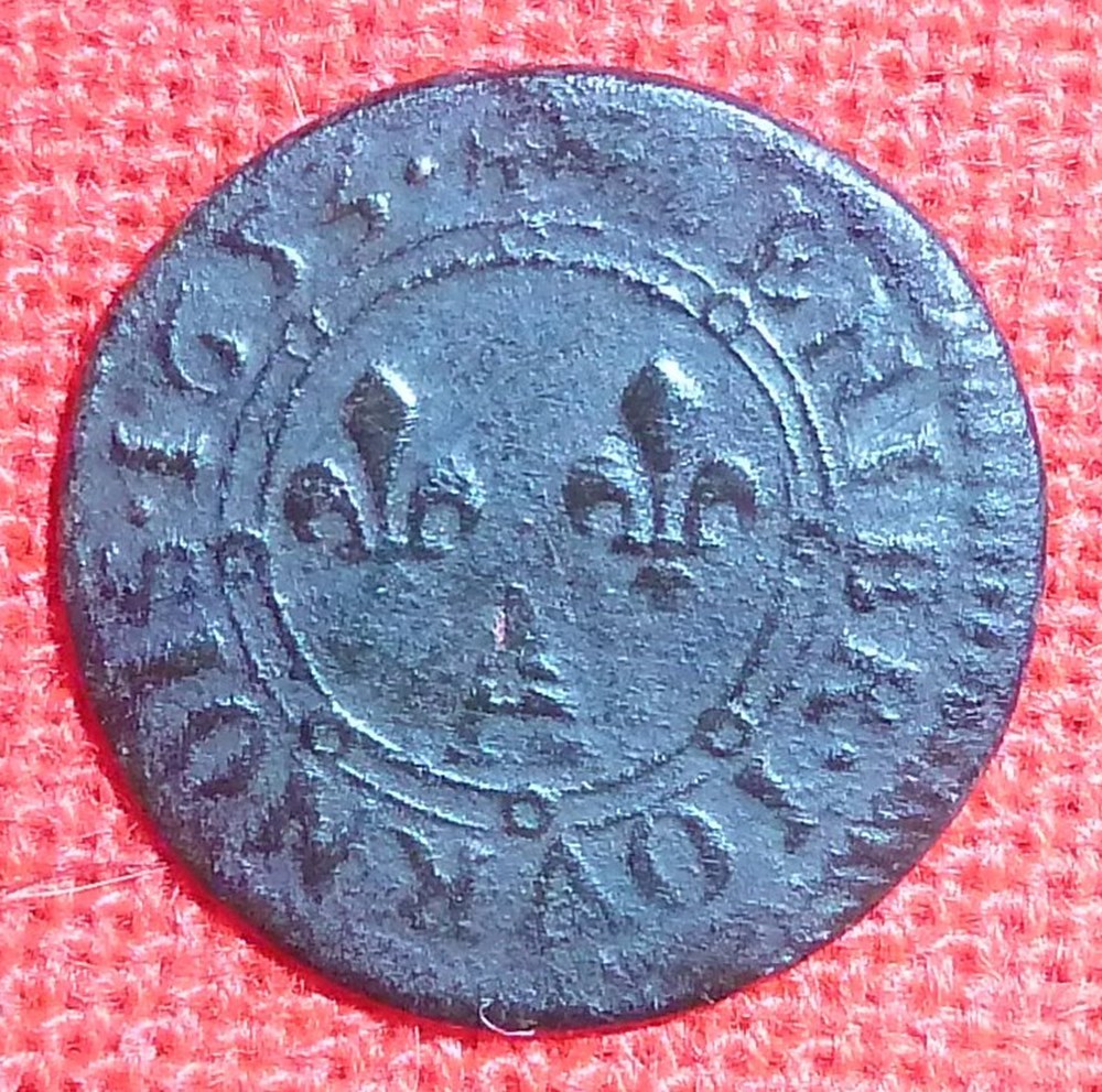 monnaies europe medievale france feodales principaute arches charleville 1653 denier tournois