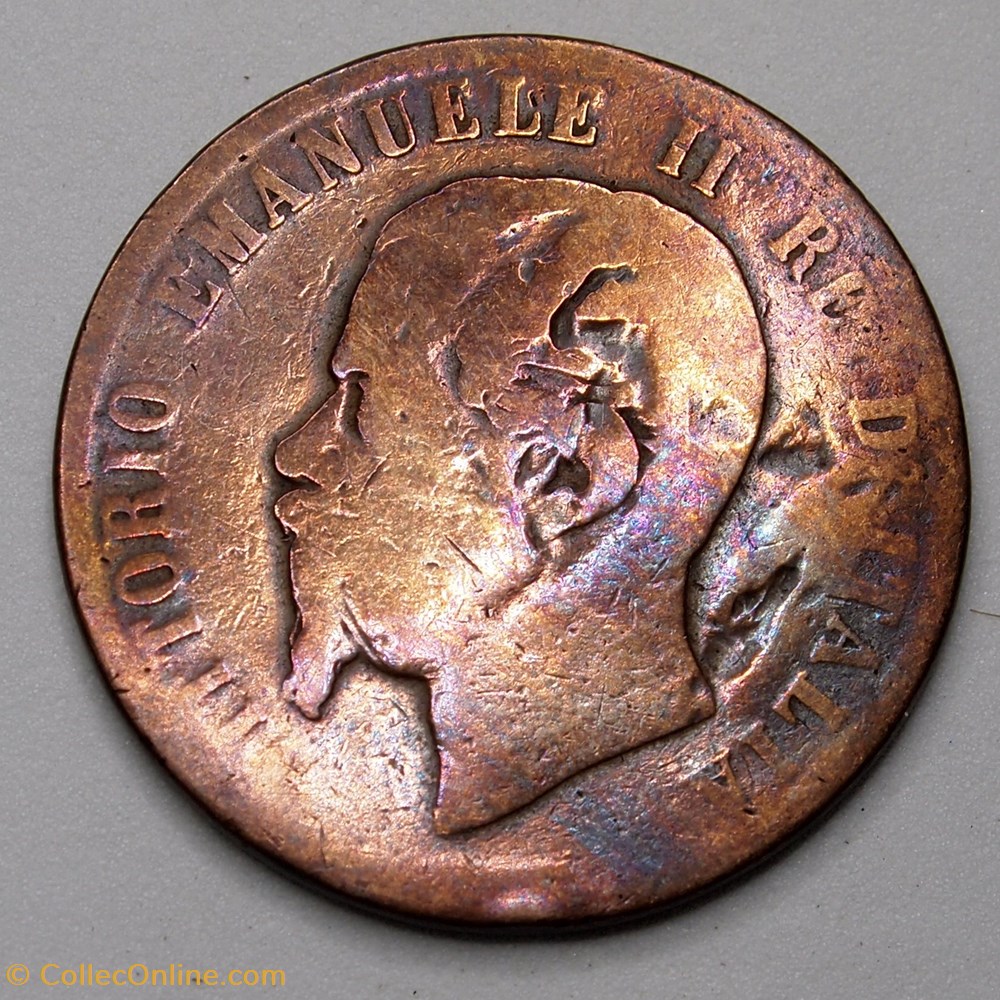 10 Centesimi - 1863 monnaies monde italie 10 centesimi 1863