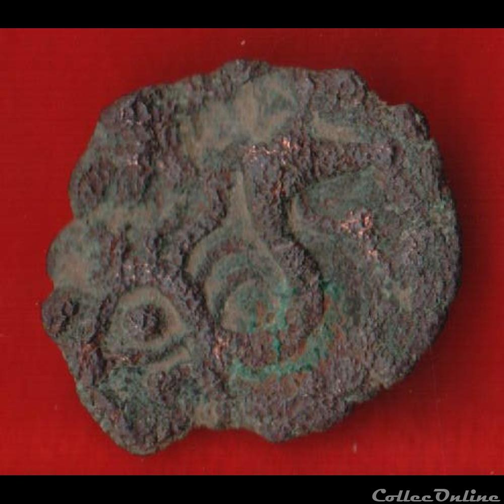 monnaies antiques celtes bellovaques bronze au lion