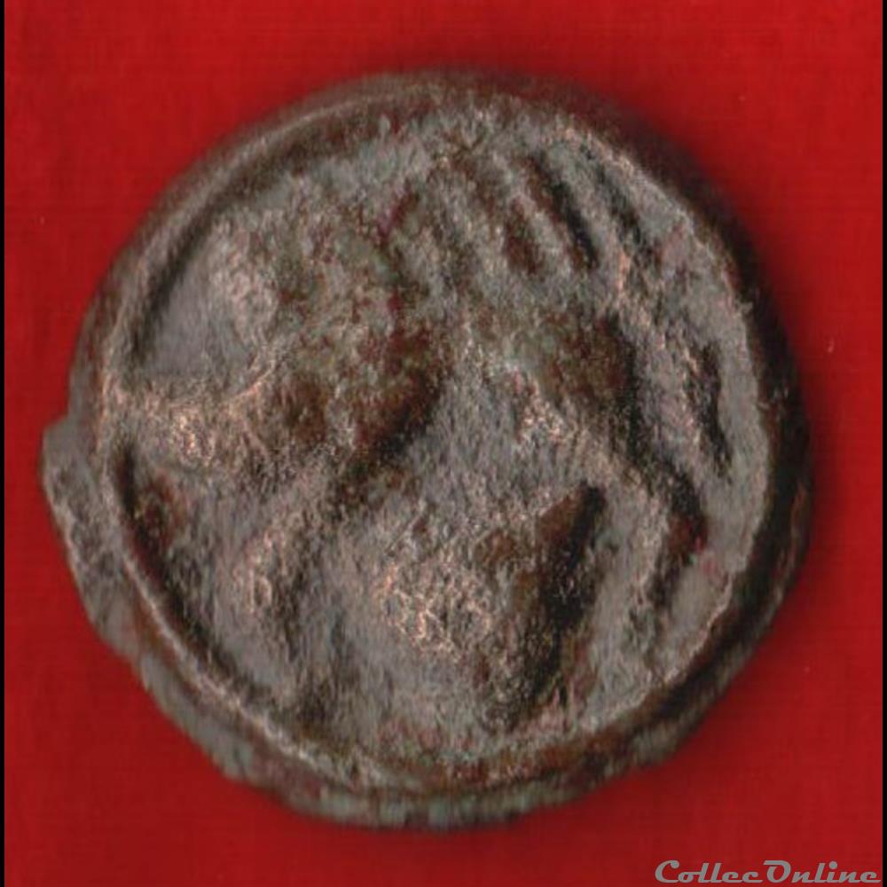 Meldes - Potin au sanglier et au bucrane monnaies antiques celtes meldes potin au sanglier et au bucrane