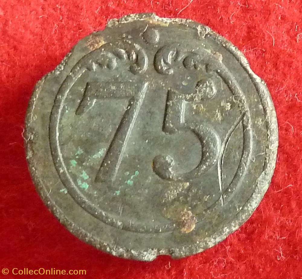 vetements et accessoires boutons militaires 75 eme infanterie de ligne 1803 1814