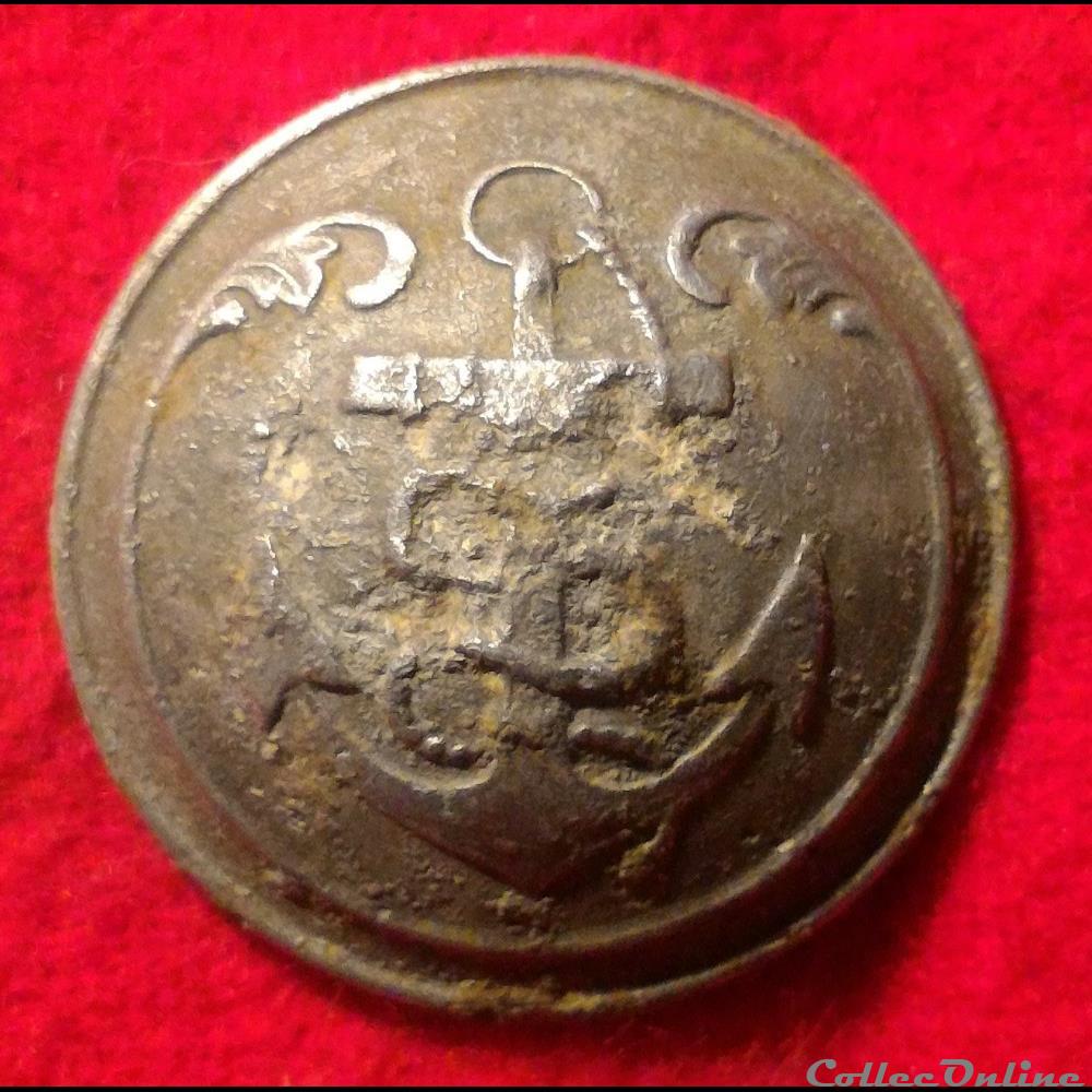 bouton militaire marine troisieme republique infanterie de marine