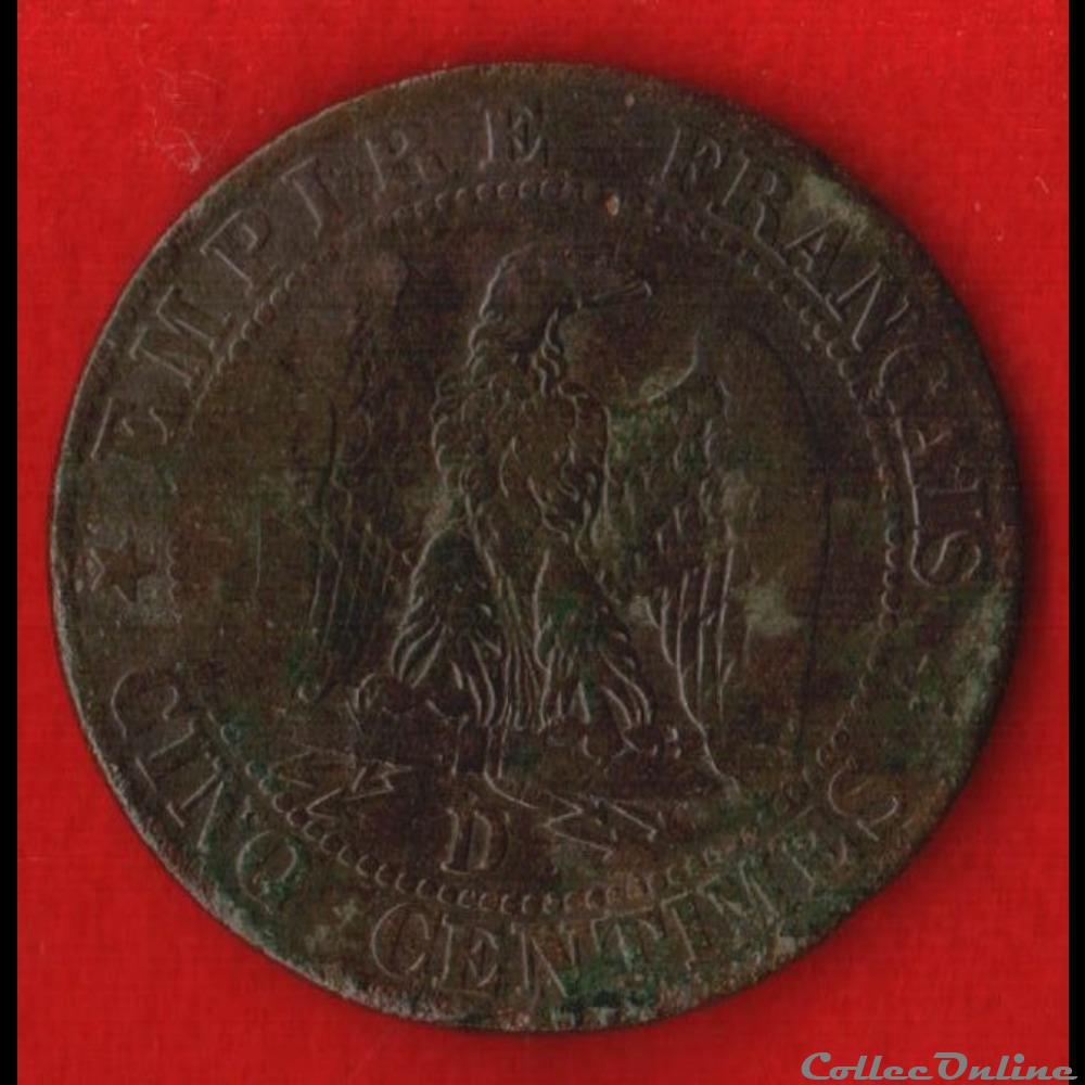 Napoléon III - 5 Centimes - 1856 - Lyon monnaies monde france napoleon iii 5 centimes 1856 lyon