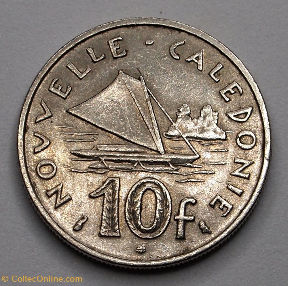 monnaie monde nouvelle caledonie 10 francs 1972