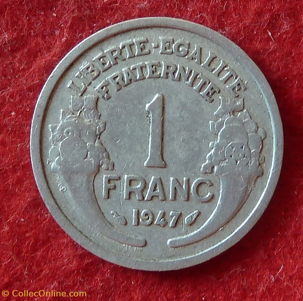 Morlon - 1 Franc - 1947 monnaies monde france morlon 1 franc 1947