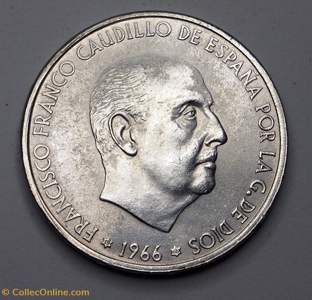 100 Pesetas - 1968 monnaie monde espagne 100 pesetas 1968