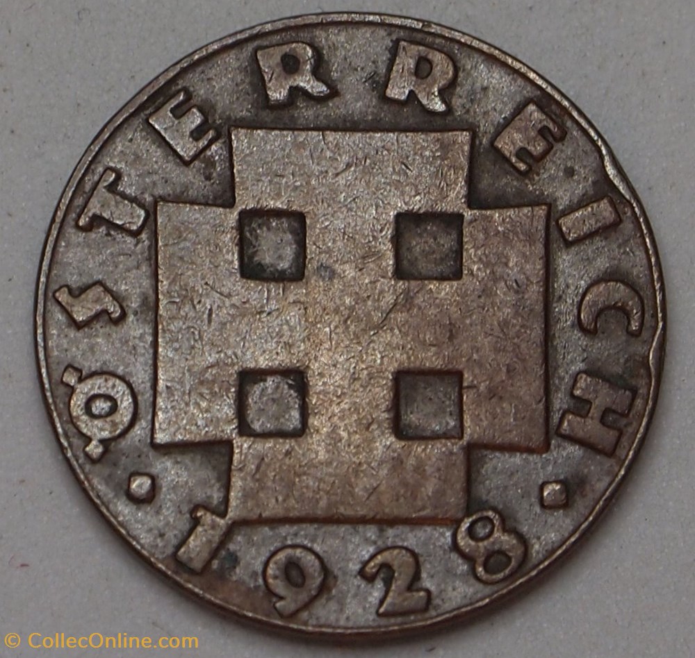 2 Groschen - 1928 monnaies monde autriche 2 groschen 1928