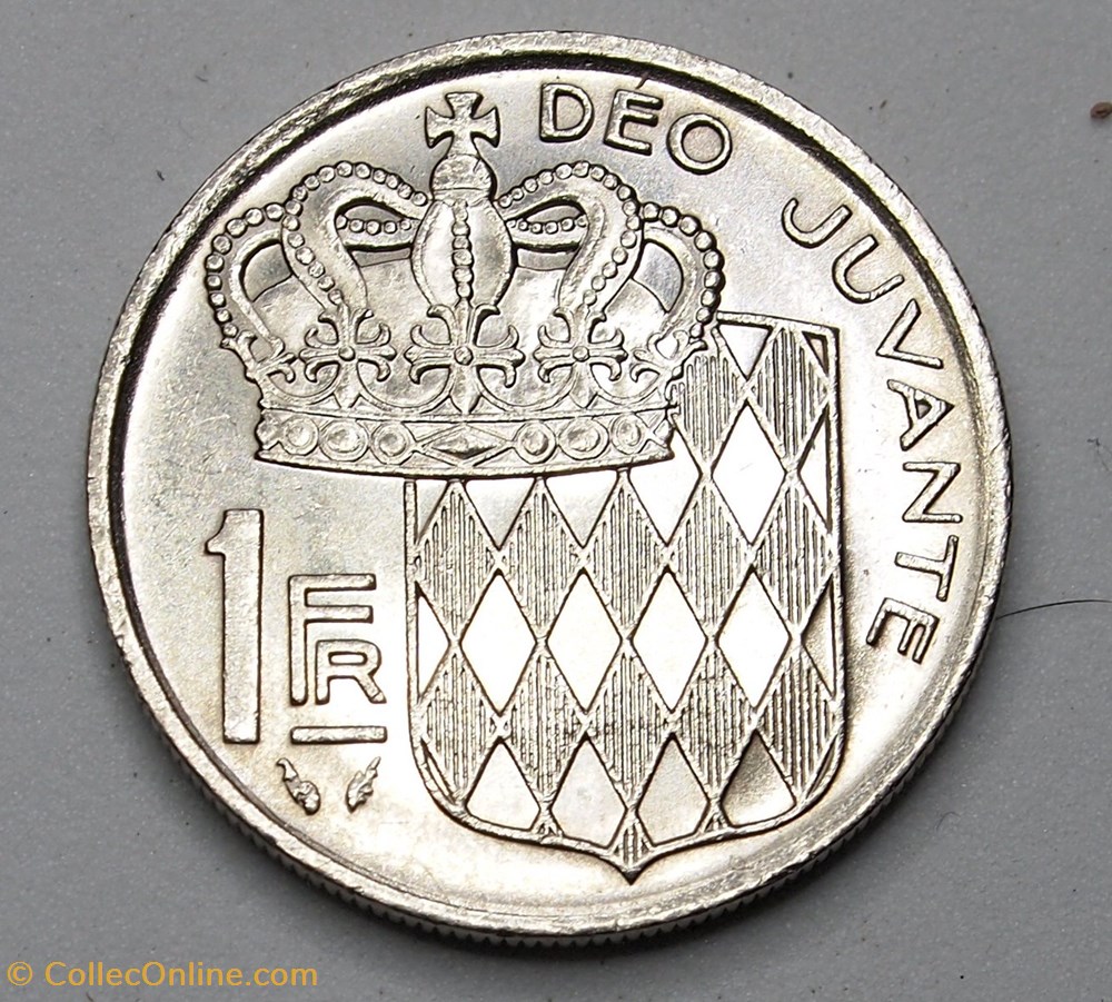 1 Franc - 1977 monnaie monde monaco 1 franc 1977