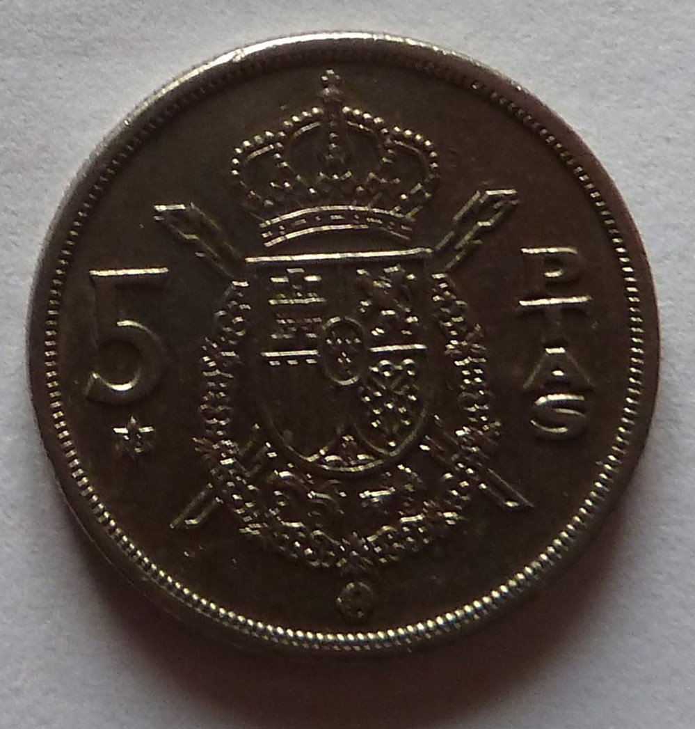 5 Pesetas - 1978 monnaies monde espagne 5 pesetas 1978