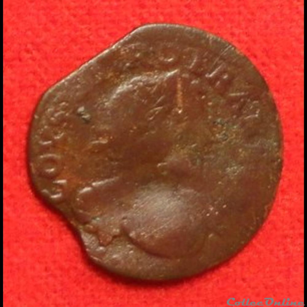 Double Tournois - 1638 - axe Loire-Rhône monnaies europe medievale france royales double tournois 1638 axe loire rhone
