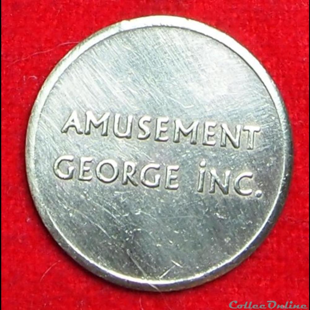 Jeton GEORGE INC. monnaies jetons mereaux jeton george inc