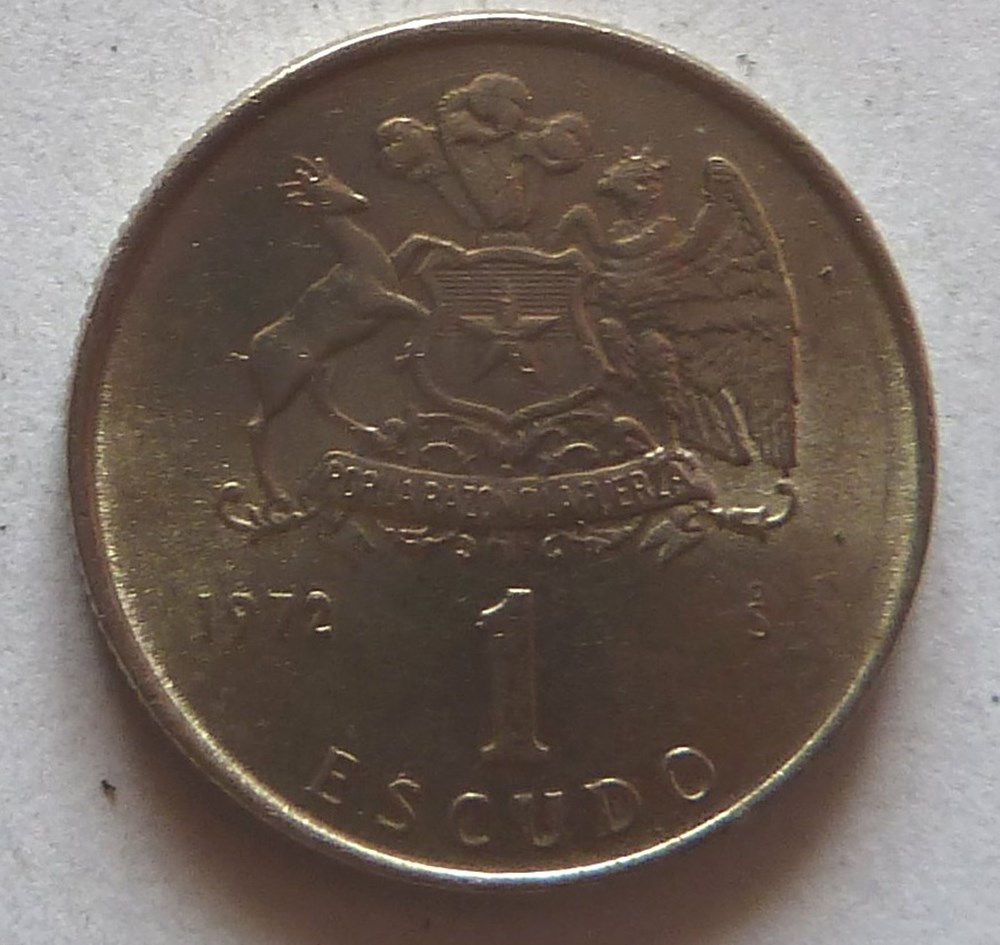1 Escudo - 1972 monnaies monde chili 1 escudo 1972