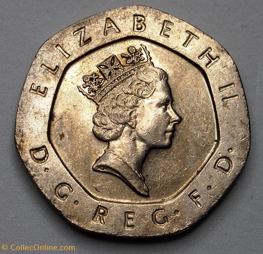 monnaies monde royaume uni 20 pence 1995
