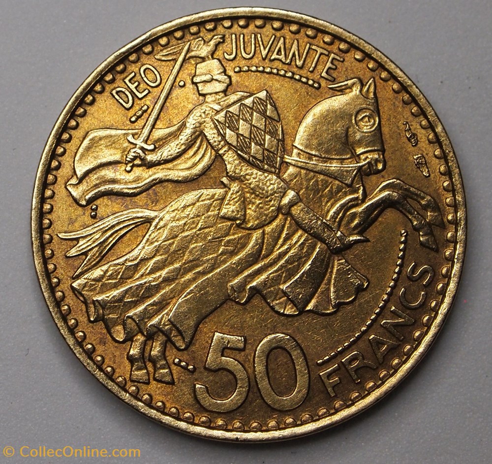 50 Francs - 1950 monnaie monde monaco 50 francs 1950