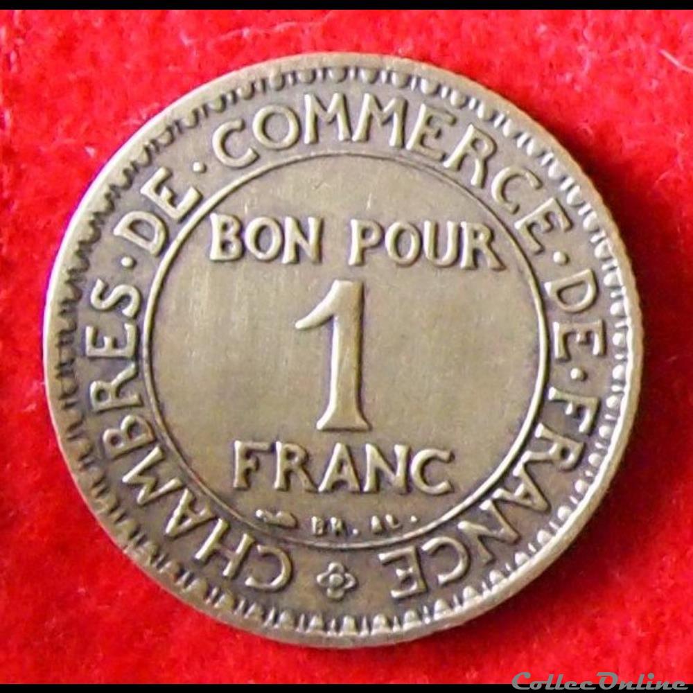 Chambres de Commerce - 1 Franc - 1927 - Coins - World - France