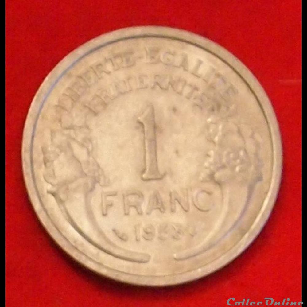Morlon - 1 Franc - 1958 monnaies monde france morlon 1 franc 1958