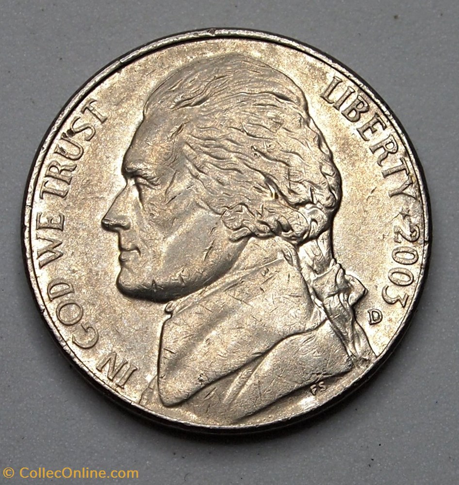 5 cents - 2003 D monnaie monde etat uni 5 cents 2003 d
